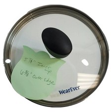 Tampa de substituição de vidro temperado WearEver apenas 5 7/8" interna 6 3/8" externa  comprar usado  Enviando para Brazil