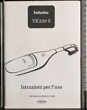 Folletto vk220 istruzioni usato  Ariccia