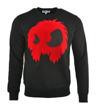 Używany, MCQ BLUZA FILCOWY MONSTER SŁOŃCE SWETER CZARNY CZERWONY ALEXANDER MCQUEEN... na sprzedaż  Wysyłka do Poland