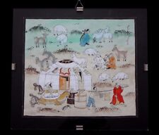 Mongolian painting yurt d'occasion  Expédié en Belgium