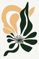 Plakat 61x91,5cm Kwiat Minimalistyczny , Wnętrza Styl Skandynawski, Boho na sprzedaż  PL