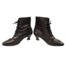 Black leather booties for sale  Rancho Cordova