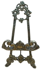 Suporte de mesa cavalete vintage vitoriano ornamentado latão metal display comprar usado  Enviando para Brazil