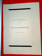 Memoria angelo mandolini usato  Filottrano