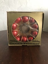 Vintage Natal ~ Aparador de Velas de Férias ~ Enfeites de Vidro Mercúrio ~ EUA comprar usado  Enviando para Brazil
