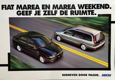 Pôster original Fiat Marea & Weekend 1996 estádio de futebol 99cm x 70cm, usado comprar usado  Enviando para Brazil