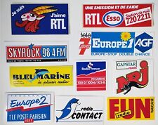 Lot autocollants radios d'occasion  Nancy-