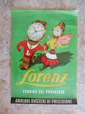 Poster pubblicita orologi usato  Viu