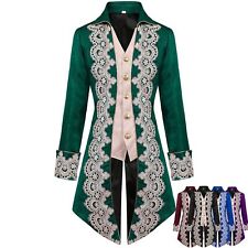 Jaqueta masculina vitoriana renascentista tailcoat casaco rococó pirata steampunk comprar usado  Enviando para Brazil