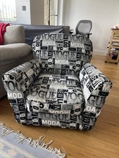 Armchair grey vogue for sale  LONDON