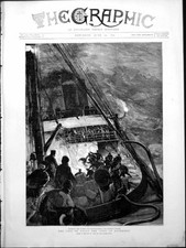 Antique print fire for sale  UK