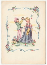 Cartolina epoca bambini usato  Italia
