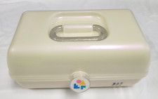 Usado, Caboodles White Opal On-The-Go Girl Retro Case #5626 Glitter-Rainbow Latch 13" comprar usado  Enviando para Brazil