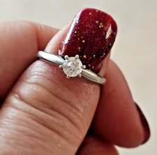Platinum diamond solitaire for sale  SANDOWN