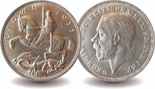 Moeda da coroa da Grã-Bretanha 1935 prata esterlina cavalo de balanço comprar usado  Enviando para Brazil