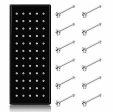 22G 60 piezas Anillos de pernos nariz de acero inoxidable 22G 60 piezas Pin perforación cuerpo joyería 1,5 mm 2 mm segunda mano  Embacar hacia Mexico