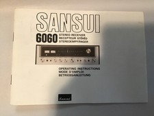 Usado, Sansui 6060..Manual do Proprietário..Instruções de Operação…Bom Estado…Veja fotos. comprar usado  Enviando para Brazil