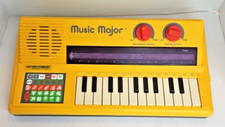 Teclado de piano eletrônico vintage Music Major 1986 V-Tech testado/funcionando sem microfone comprar usado  Enviando para Brazil