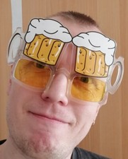 Lustige bierkrug brille gebraucht kaufen  Gera