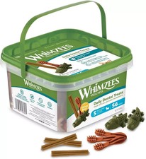 Whimzees Natural Dental Dog Chew Caixa de Variedade de Longa Duração Formas Mistas PEQUENO 56 comprar usado  Enviando para Brazil