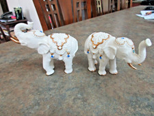 Ceramic elephants white for sale  Springfield