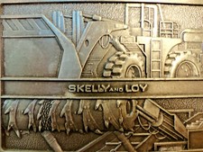Hebilla de cinturón vintage RJ Skelly And Loy equipo de maquinaria pesada segunda mano  Embacar hacia Mexico