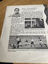 Alf ramsey signed for sale  WEST WICKHAM