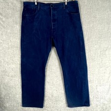 Usado, Jeans Levi's 501 masculino W44 azul denim original botão reto mosca etiqueta preta comprar usado  Enviando para Brazil