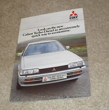 Folheto Mitsubishi Galant Turbo Diesel Saloon 1985-1986 - Mercado do Reino Unido comprar usado  Enviando para Brazil
