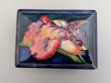 Moorcroft orchid lidded for sale  UK