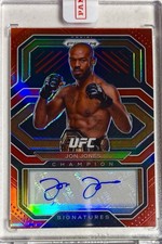 2021 UFC Prizm JON JONES REFRATOR VERMELHO Champion Signatures Auto SP #03/49 comprar usado  Enviando para Brazil