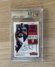 Usado, Saquon Barkley 2018 Contender Auto BGS 9.5 Rookie Ticket Auto 10 #102 Giants RC comprar usado  Enviando para Brazil
