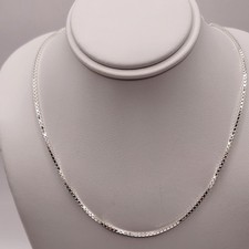 925 NEW Sterling Silver ITALIAN BOX Chain 20" Length 1.25mm Width FREE Shipping comprar usado 925 NEW Sterling Silver ITALIAN BOX Chain 20" Length 1.25mm Width FREE Shipping comprar usado  Enviando para Brazil