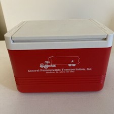 Refrigerador/lancheira IGLOO Legend 6 vintage, vermelho e branco, flip top, feito nos EUA 6 latas comprar usado  Enviando para Brazil
