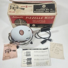 Vitantonio Pizzelle Maid Modelo 400 Máquina Automática de Biscoitos Italiana Padeiro Antigo EUA comprar usado  Enviando para Brazil