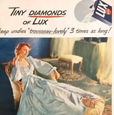 Limpador de roupa íntima 1949 Lever Soap Co Diamond Lux detergente anúncio DWNad1, usado comprar usado  Enviando para Brazil