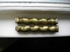 Usado, Par de colunas de latão espiral jacobina 6" início do século XVIII ou possivelmente comprar usado  Enviando para Brazil