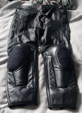 Dainese black leather for sale  AMMANFORD