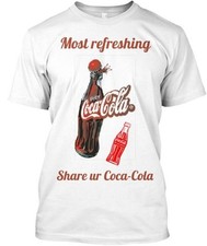 Camiseta Coca Cola Boa Bebida Ótimo Design Feita nos EUA Tamanho P a 5XL comprar usado  Enviando para Brazil