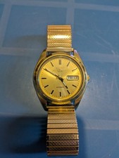 Gold plated seiko for sale  SPALDING