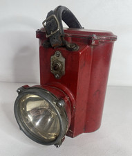 Antigua lámpara de linterna roja del departamento de equipos de bomberos Grether de 1900 segunda mano  Embacar hacia Mexico