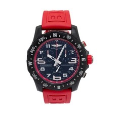 Breitling Endurance Chronograph Pro 44MM X82310 relógio de borracha vermelha carbono comprar usado  Enviando para Brazil