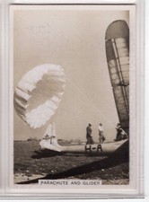 Cartão de cigarro de aviação 1938 - #24 paraquedas e planador comprar usado  Enviando para Brazil