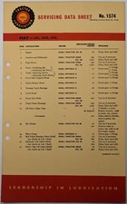 Petroliana; Original Fiat 25C, 25CS, 25CI Tractor Shell Lubrification Chart 1574 comprar usado  Enviando para Brazil