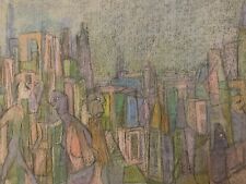 Très Beau Dessin Village Frederic Gisselbrecht 1991 Abstraction Paysage Homme comprar usado  Enviando para Brazil