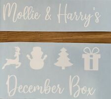 Personalised december box for sale  BURY ST. EDMUNDS