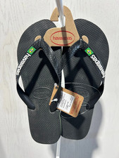 Sandália masculina Havaianas Brasil logotipo preto/preto tamanhos UE 39/40-45/46 NOVA!!! comprar usado Sandália masculina Havaianas Brasil logotipo preto/preto tamanhos UE 39/40-45/46 NOVA!!! comprar usado  Enviando para Brazil