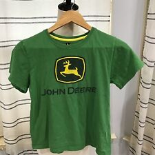 Camiseta pulóver manga corta John Deere para niños jóvenes talla 8 algodón ciervo tractor segunda mano  Embacar hacia Argentina