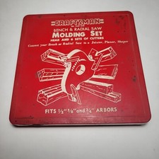 Conjunto de moldagem de serra de bancada Craftsman 9-3200 com 6 conjuntos de cortadores e como livreto, usado comprar usado  Enviando para Brazil
