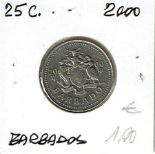 Moneta barbados 2000 usato  Trento